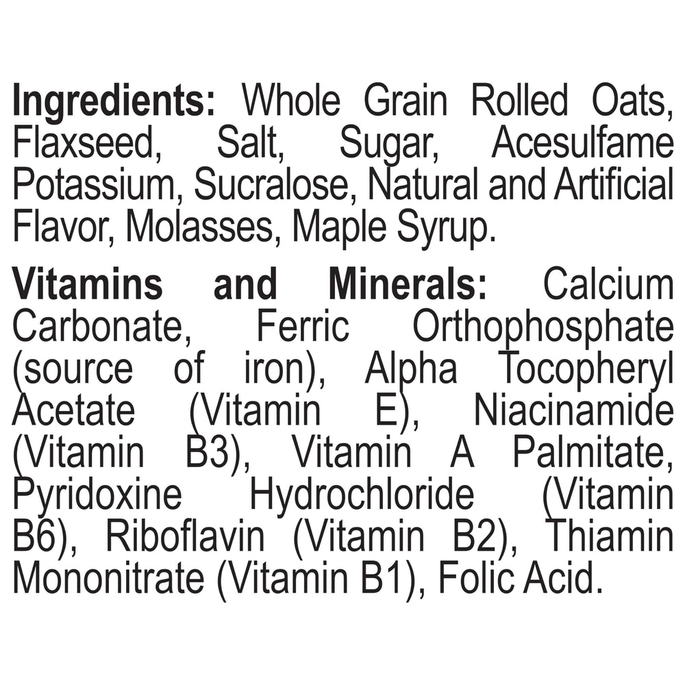 Close-up view of rolled oats and flax seeds in Better Oats.