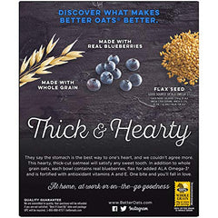 Better Oats whole grains label signals 28g per serving for energy