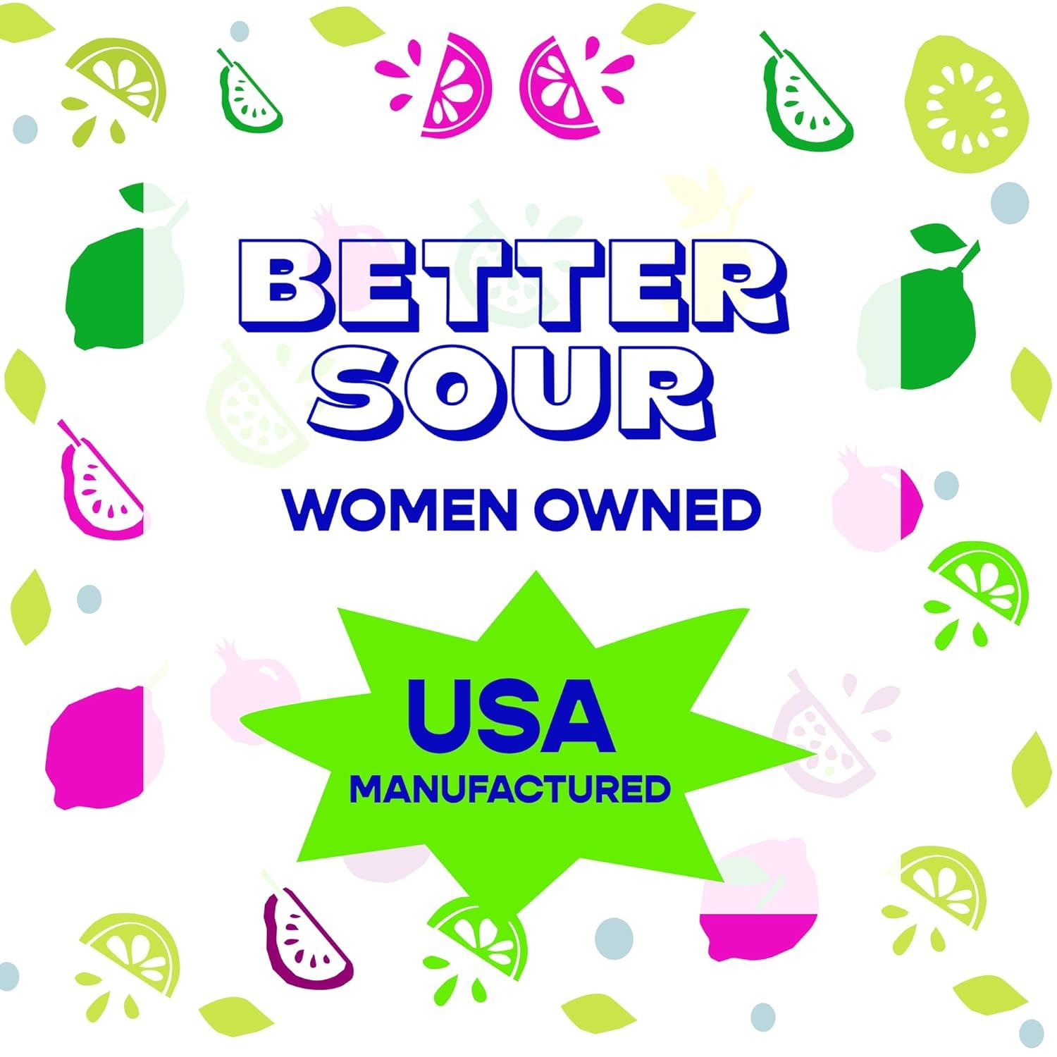 Better Sour allergen-free packaging highlighting safety for sensitive snackers.