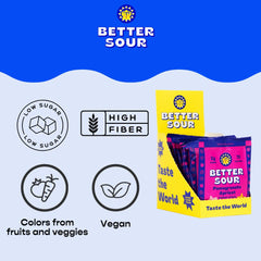 Better Sour Stars vegan gluten free label on bottle