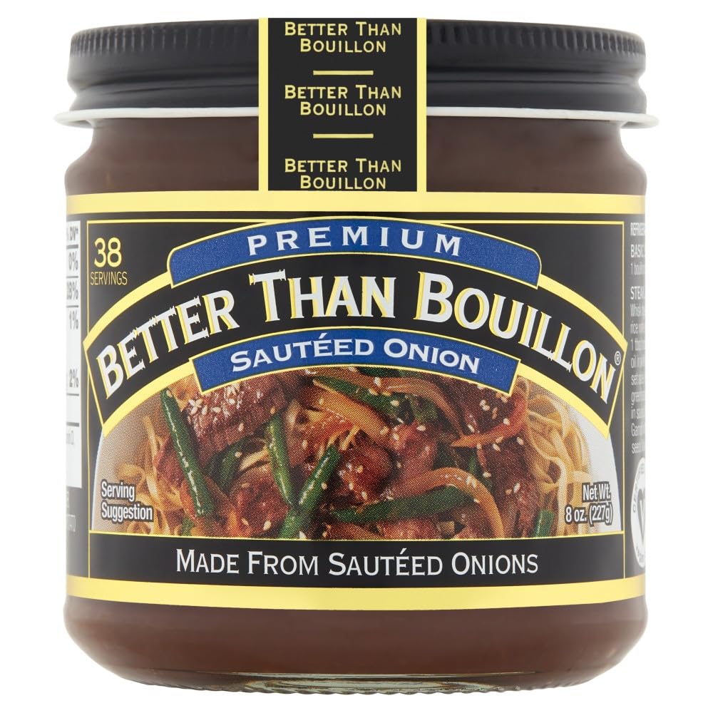 Close-up of the Better Than Bouillon label on the jar.