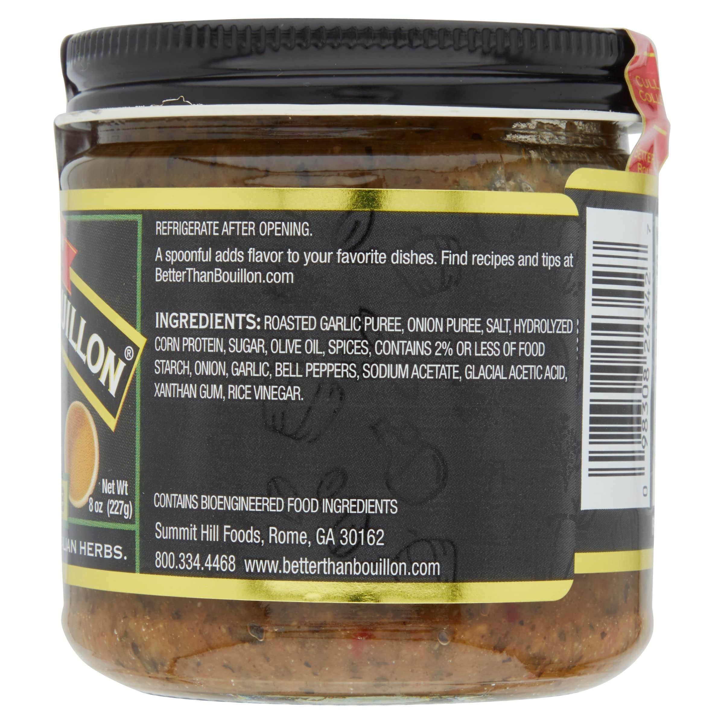 Better Than Bouillon Italian Herb Base provides 38 servings per jar for convenience.
