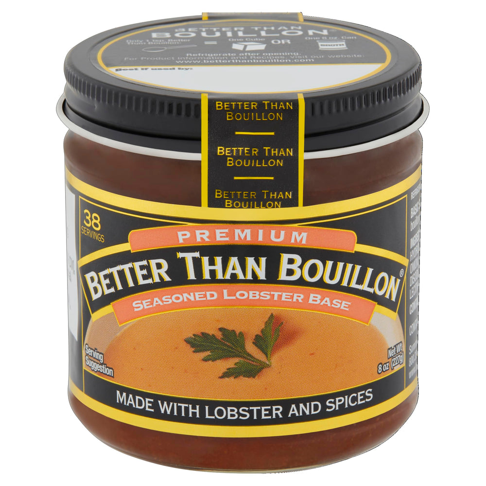Better Than Bouillon Lobster Base kitchen setup showing versatile stock for home cooks
