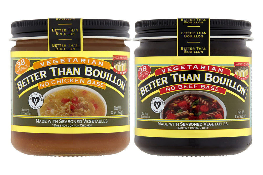 Better Than Bouillon No Chicken Base jar for quick, flavorful broth.