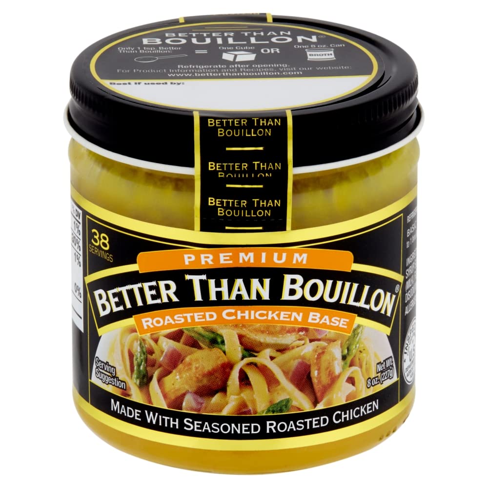 Kitchen shelf ready with Better Than Bouillon base.