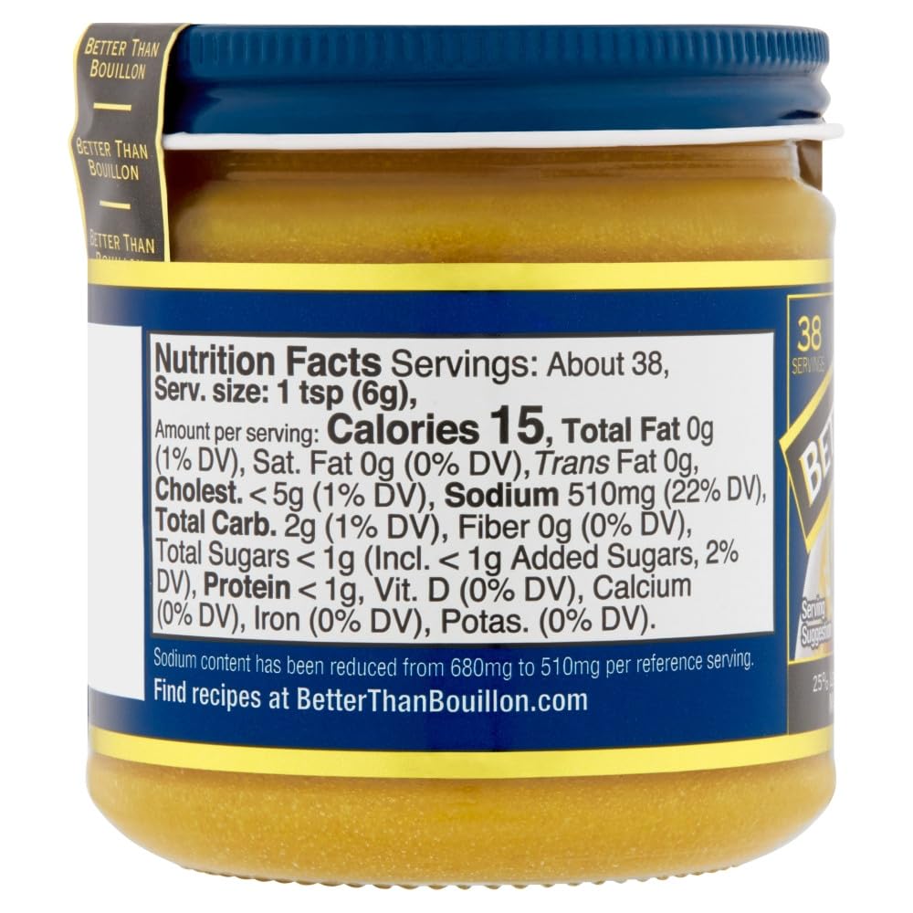 Better Than Bouillon Reduced Sodium Roasted Beef Base jar boosts gravies