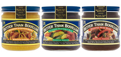 Better Than Bouillon Reduced Sodium Roasted Chicken Base jar enriches soups