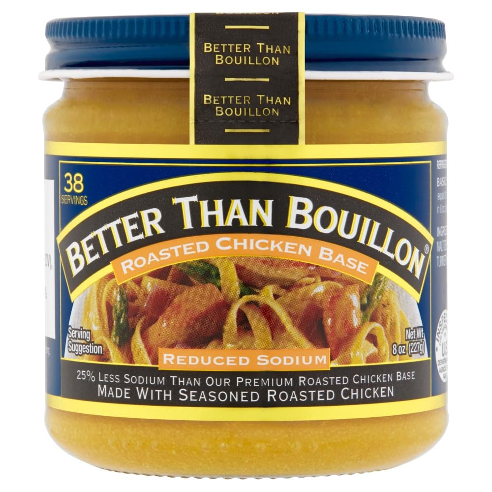 Better Than Bouillon Reduced Sodium Seasoned Vegetable Base jar flavors vegetables
