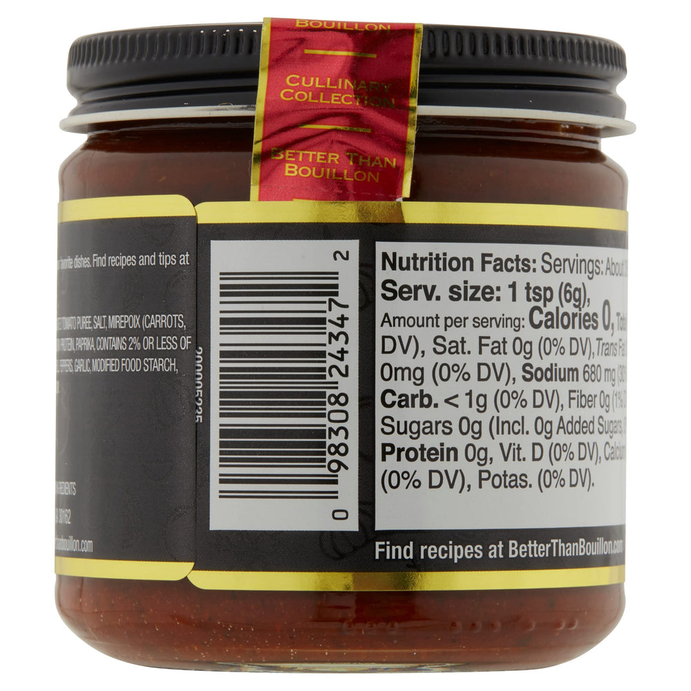 Better Than Bouillon Sofrito Base jar side view highlighting easy spooning