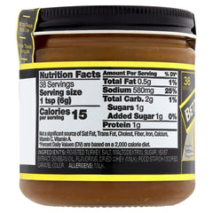 Better Than Bouillon Turkey Base label close-up with authenticity seal
