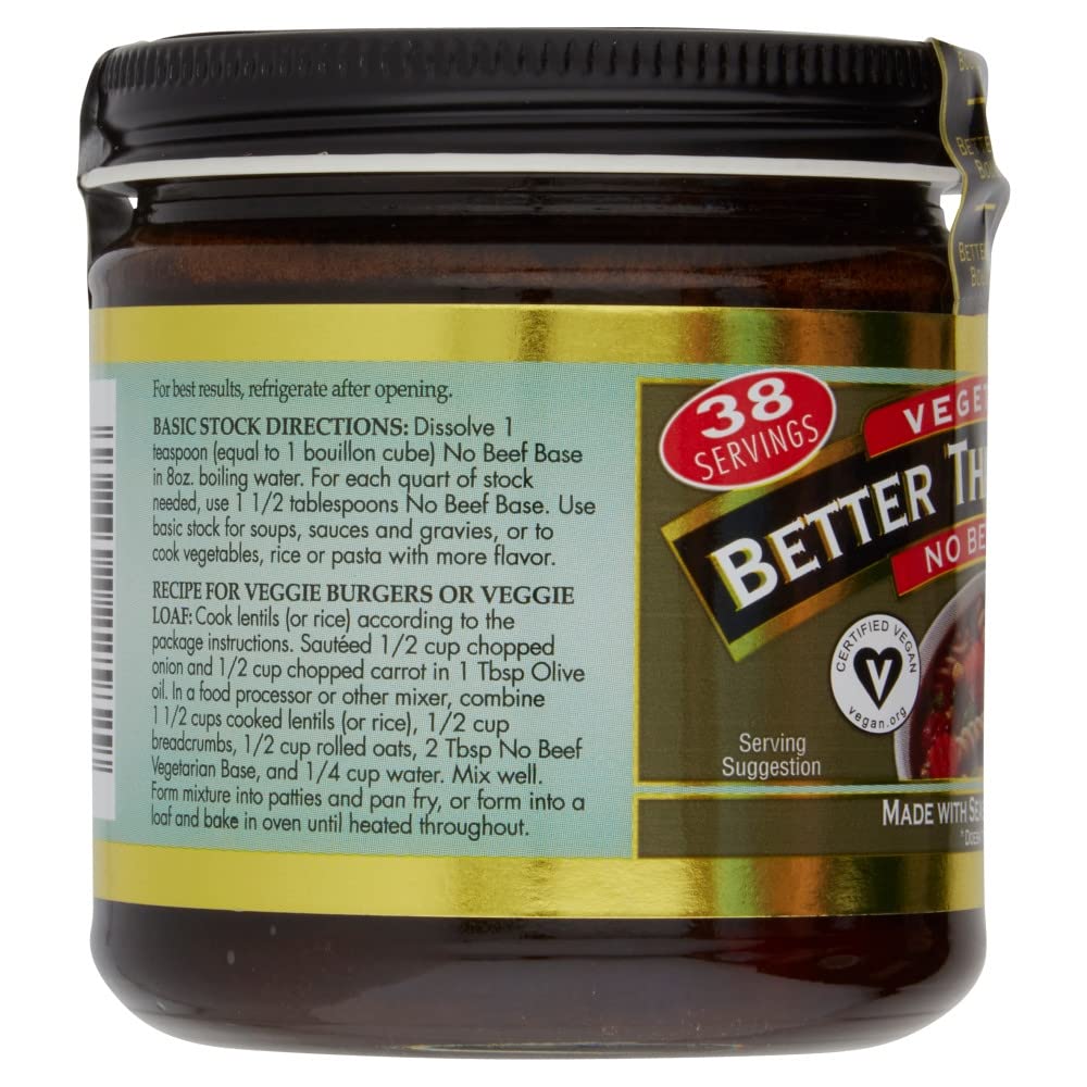 Better Than Bouillon Vegetarian Base uses to flavor grains and vegetables.