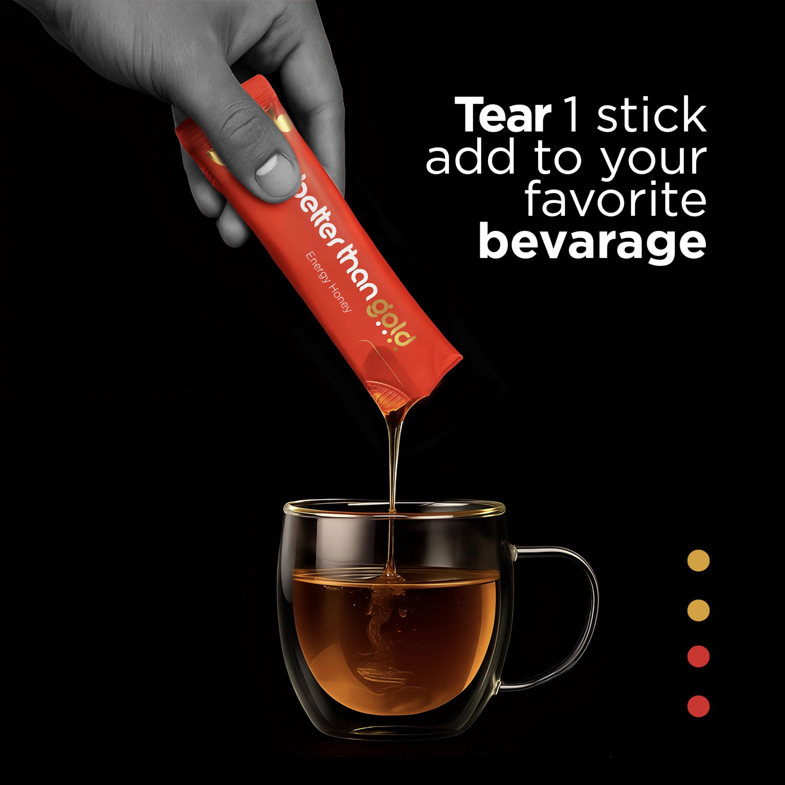 Better Than Gold Royal Honey Packets no-spill design in travel scenario.