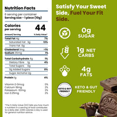 Better Than Good Foods bites close-up bars, rich creamy texture visible.
