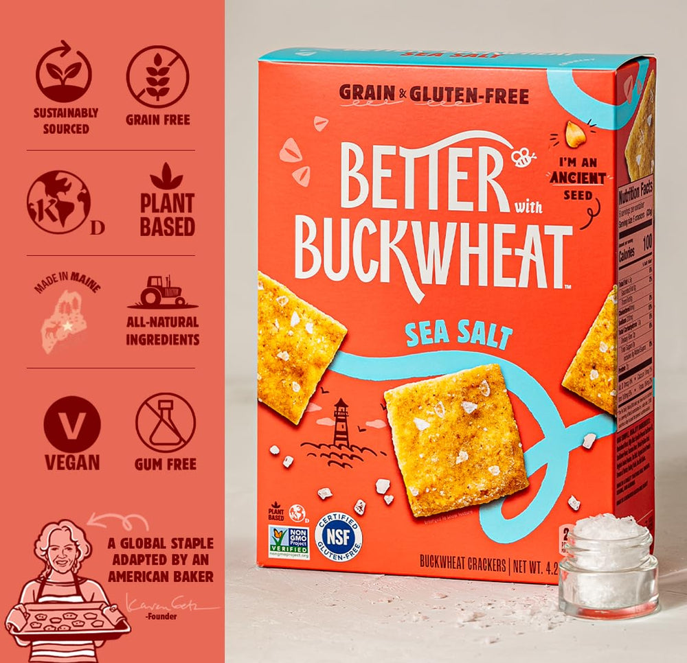 Better With Buckwheat crackers with jam for a light bite.
