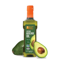 BetterBody Avocado Oil bottle—clean flavor ideal for everyday cooking.