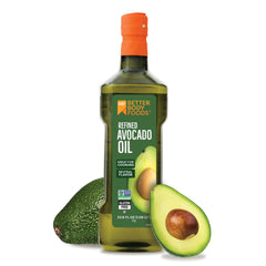 BetterBody Foods avocado oil bottle pour for high-heat cooking