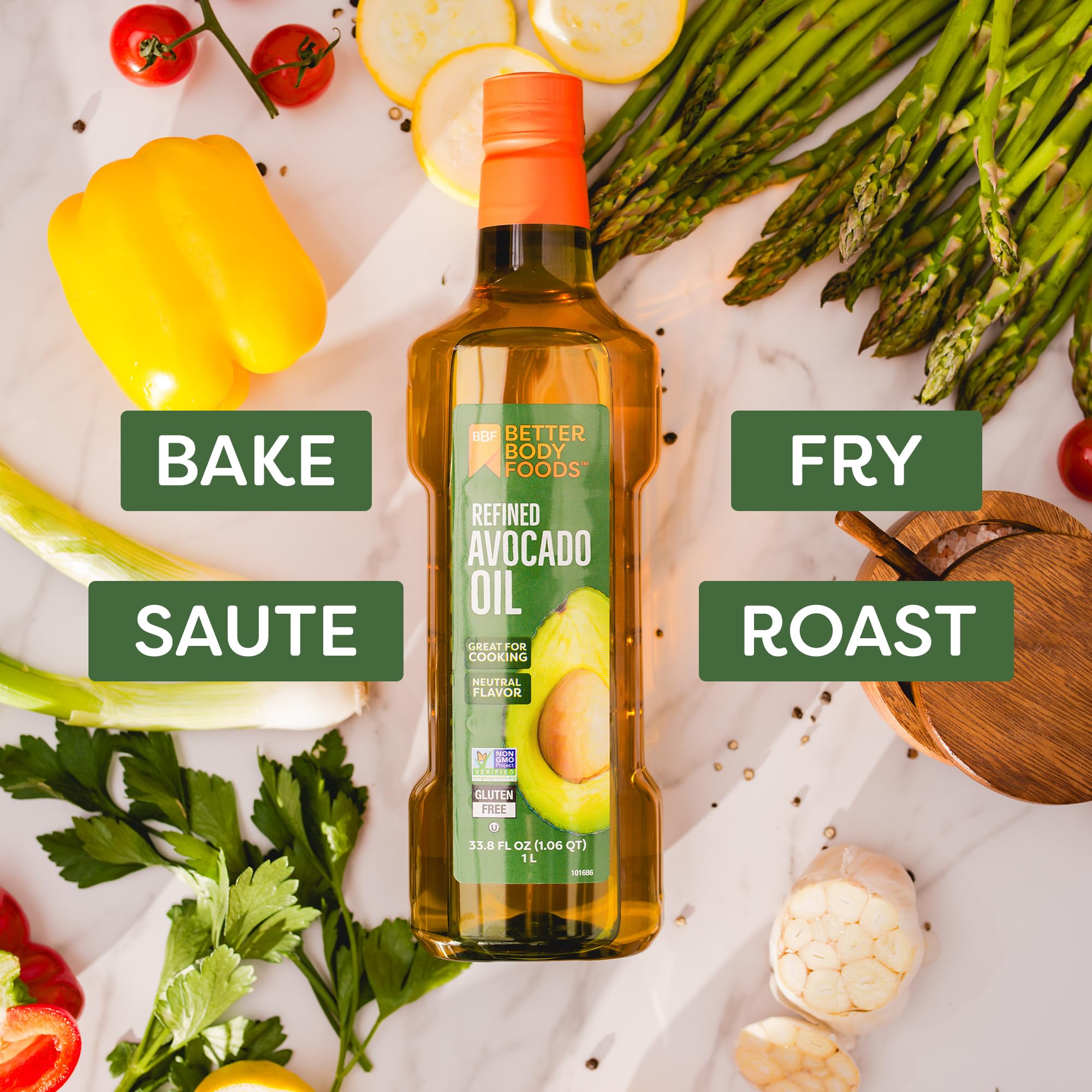 BetterBody Foods avocado oil enhances pan-sautéing with light profile