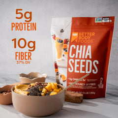 BetterBody Foods chia seeds bag—egg replacement for baking.