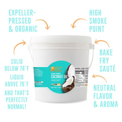 BetterBody Foods coconut oil being heated for high-heat cooking