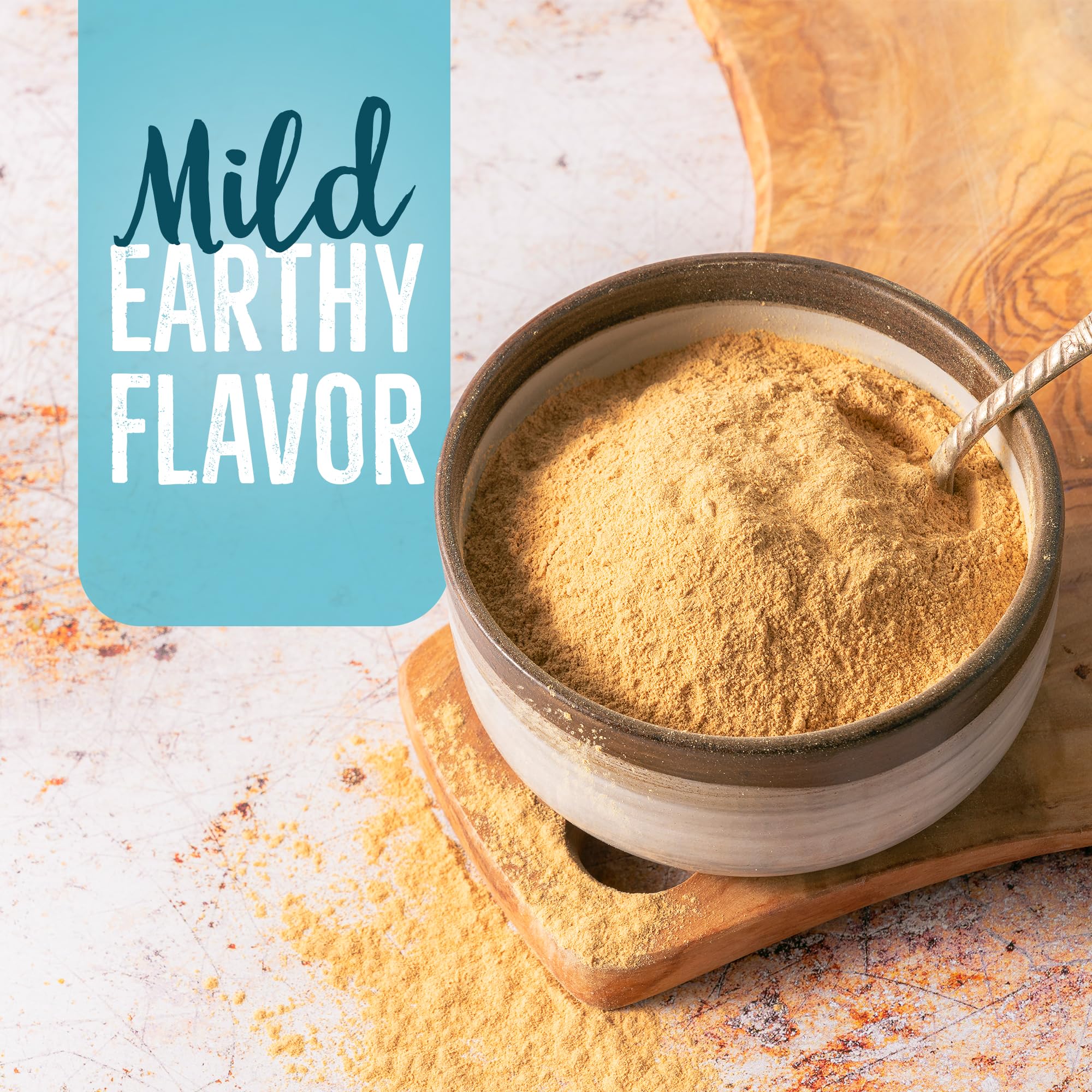 BetterBody Foods Maca powder smoothie scene shows quick daily boost