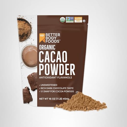 BetterBody Foods Organic Cacao Powder cookies tray display