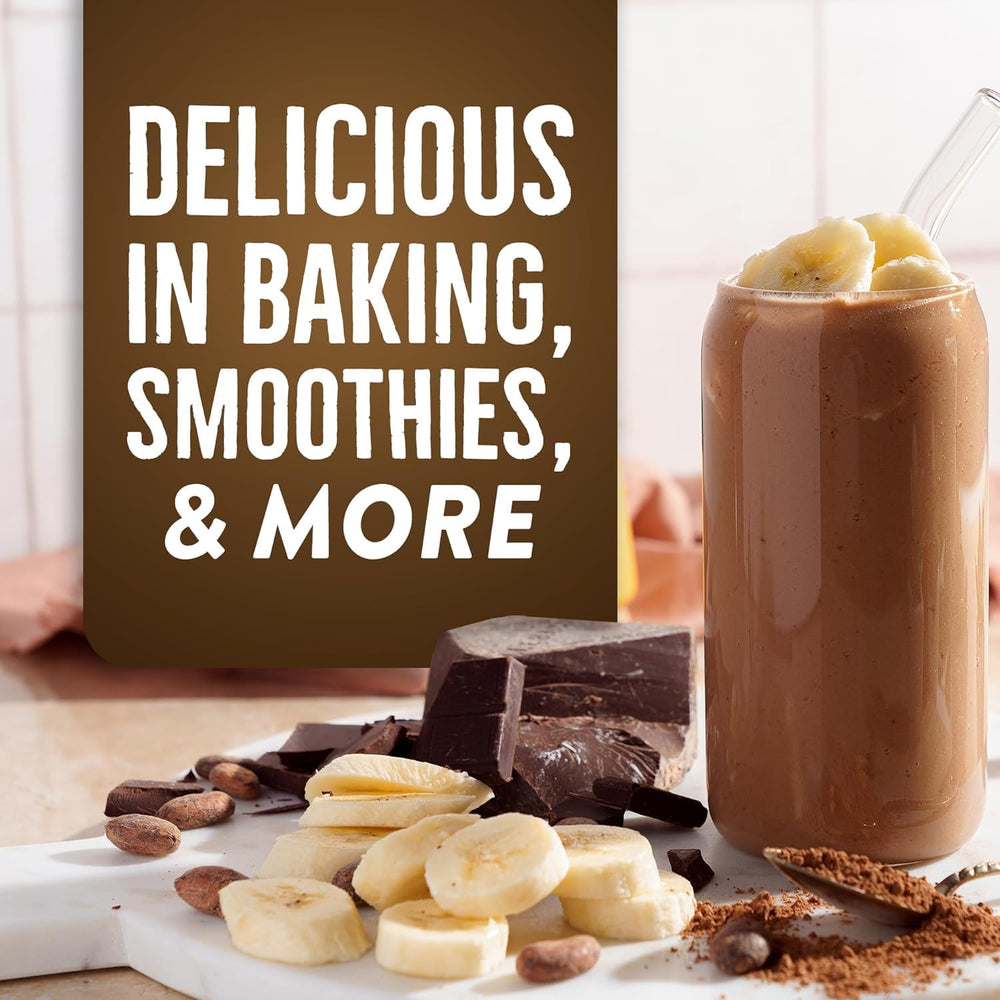 Cacao powder in hot chocolate mix offers cozy, gluten-free sweetness