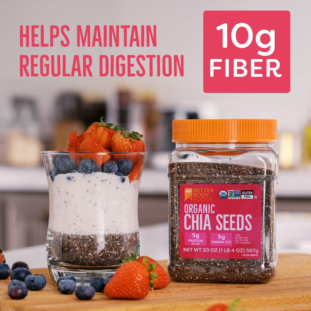 Vegan egg substitute using BetterBody chia seeds in baking.