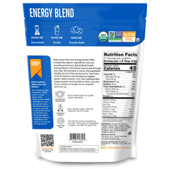 BetterBody Foods Organic Energy Blend maca powder tin close-up highlighting adaptogenic refresh.