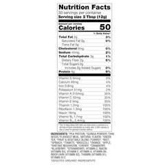 BetterBody Foods Organic Superfood Powder scoop sits ready for easy shakes.