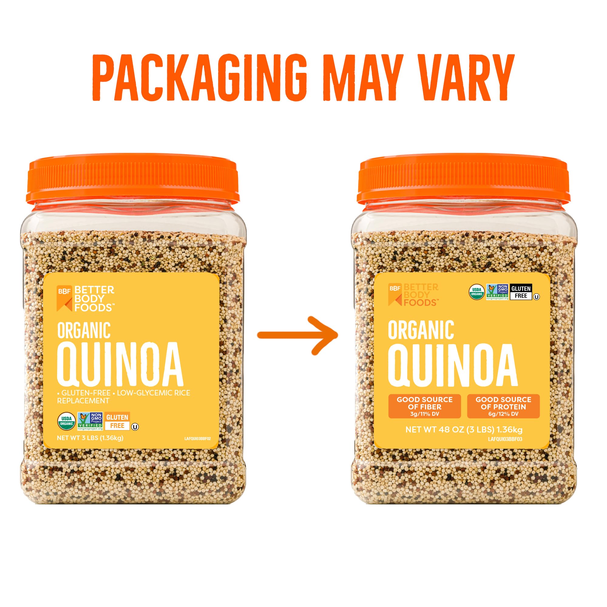 Raw multi-colored quinoa close-up highlighting protein and fiber.