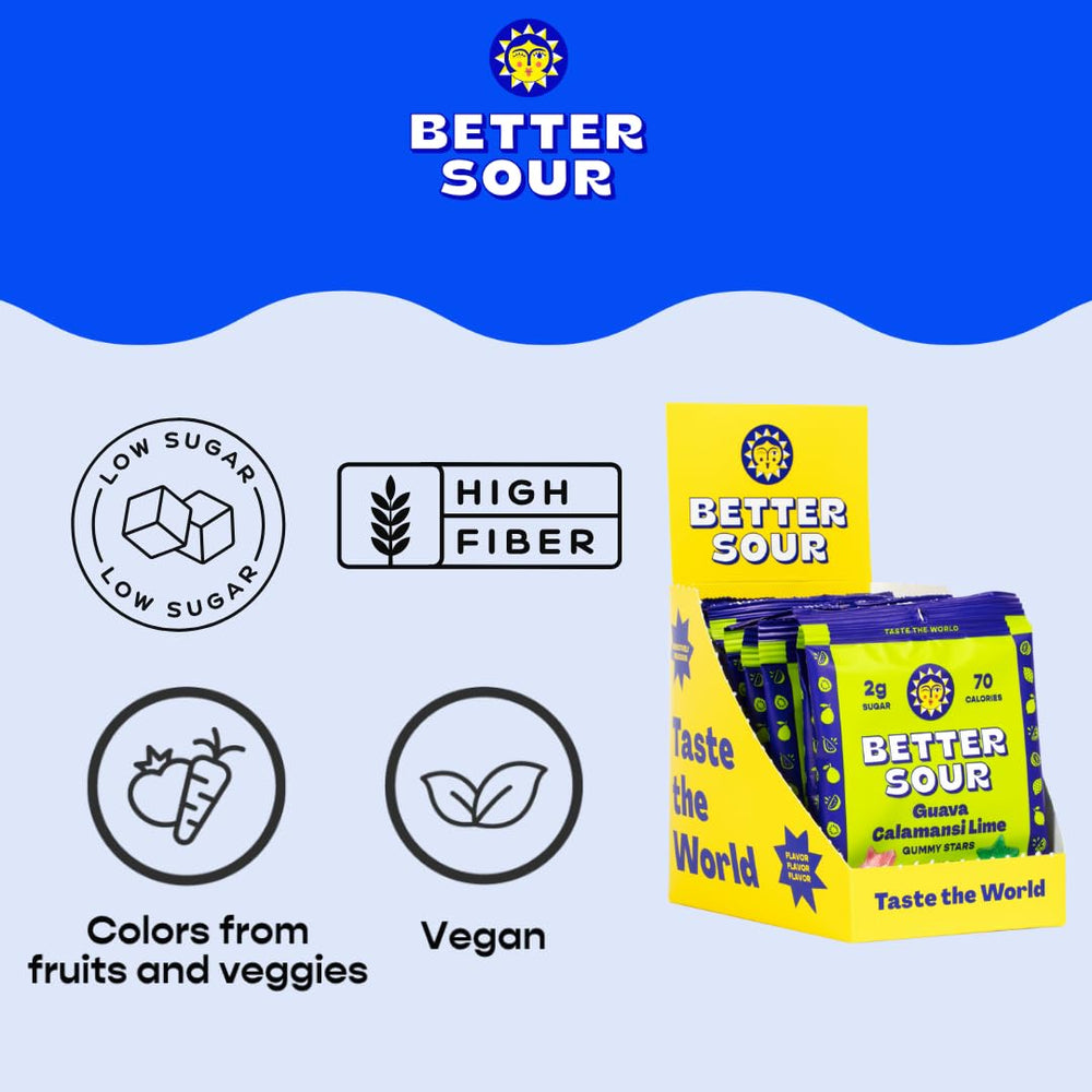 Better Sour grain-free vegan gummies emphasize plant-based snacking