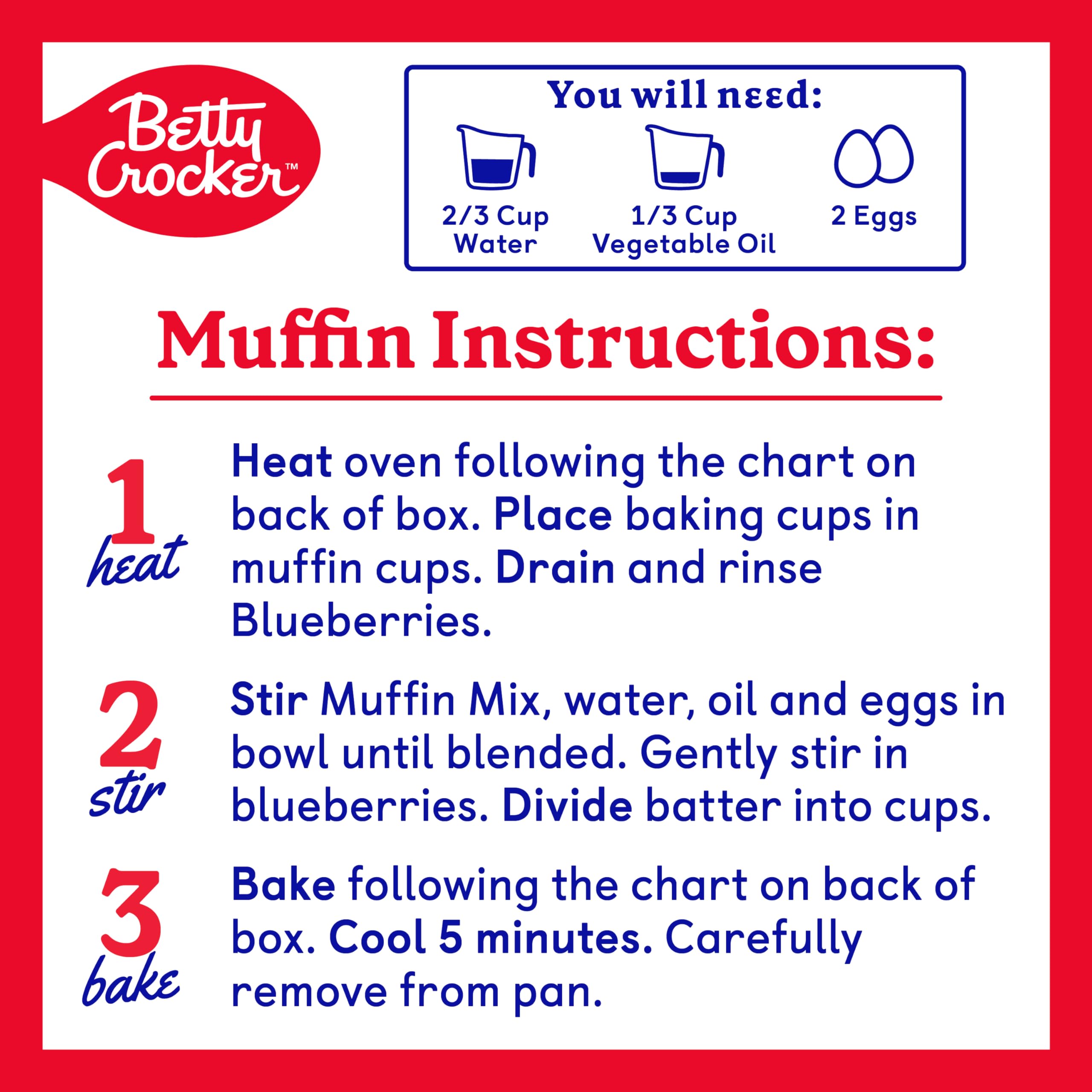 Betty Crocker Muffin Mix in Oven, aromas rising.