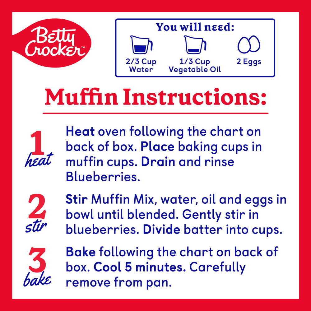 Betty Crocker Muffin Mix in Oven, aromas rising.