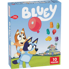 Betty Crocker Bluey Fruit Snacks packaging shown for convenient on-the-go snacking.