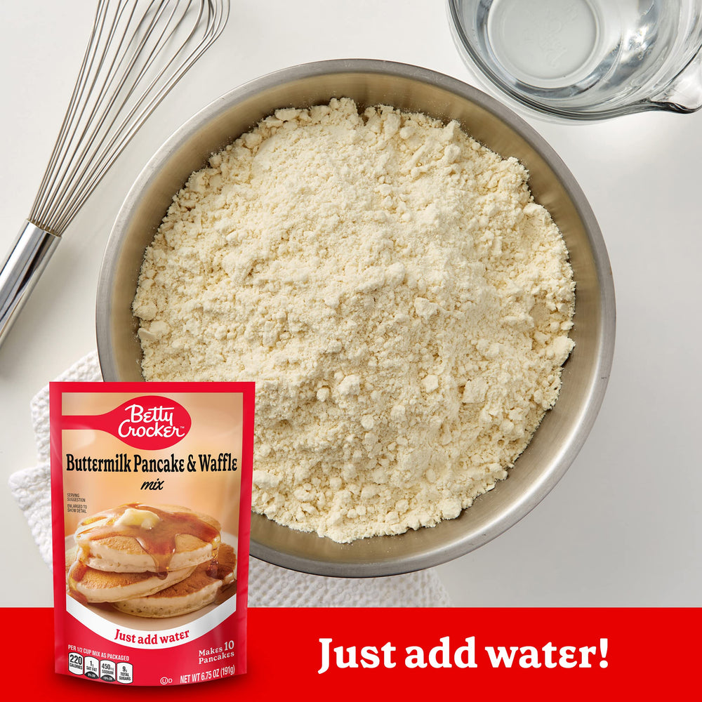 Close view of Betty Crocker mix ingredients in a bowl
