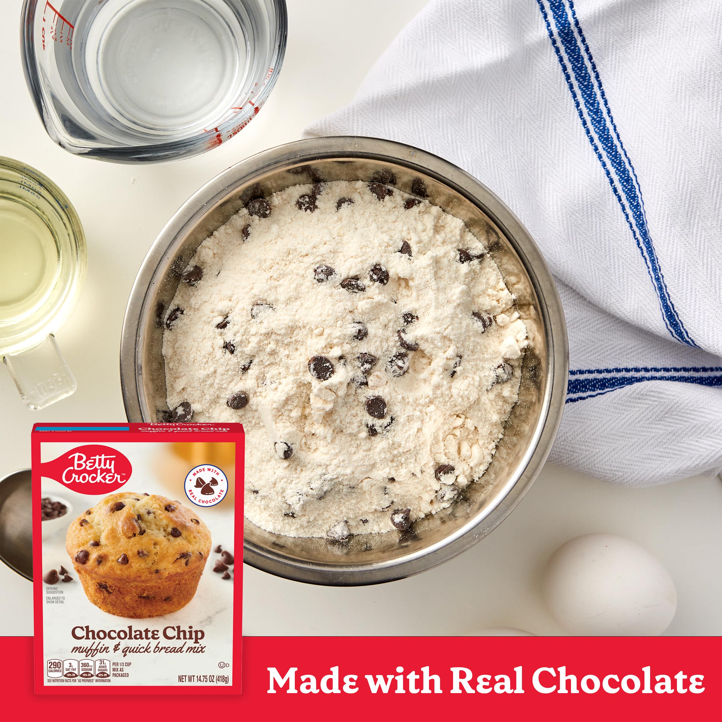 Betty Crocker muffins in muffin tin, fresh from the oven.