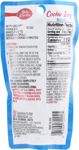 Betty Crocker blue icing adds vibrant color to treats