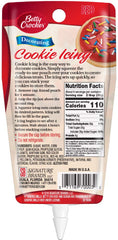Betty Crocker cookie icing red 7oz open tube ready for immediate decorating