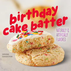 Cookies baking on a sheet with soft cake-like texture from Betty Crocker