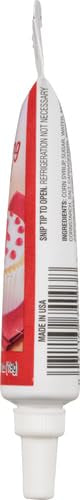 Betty Crocker Decorating Gel Red highlights kosher, gluten-free decorating option.
