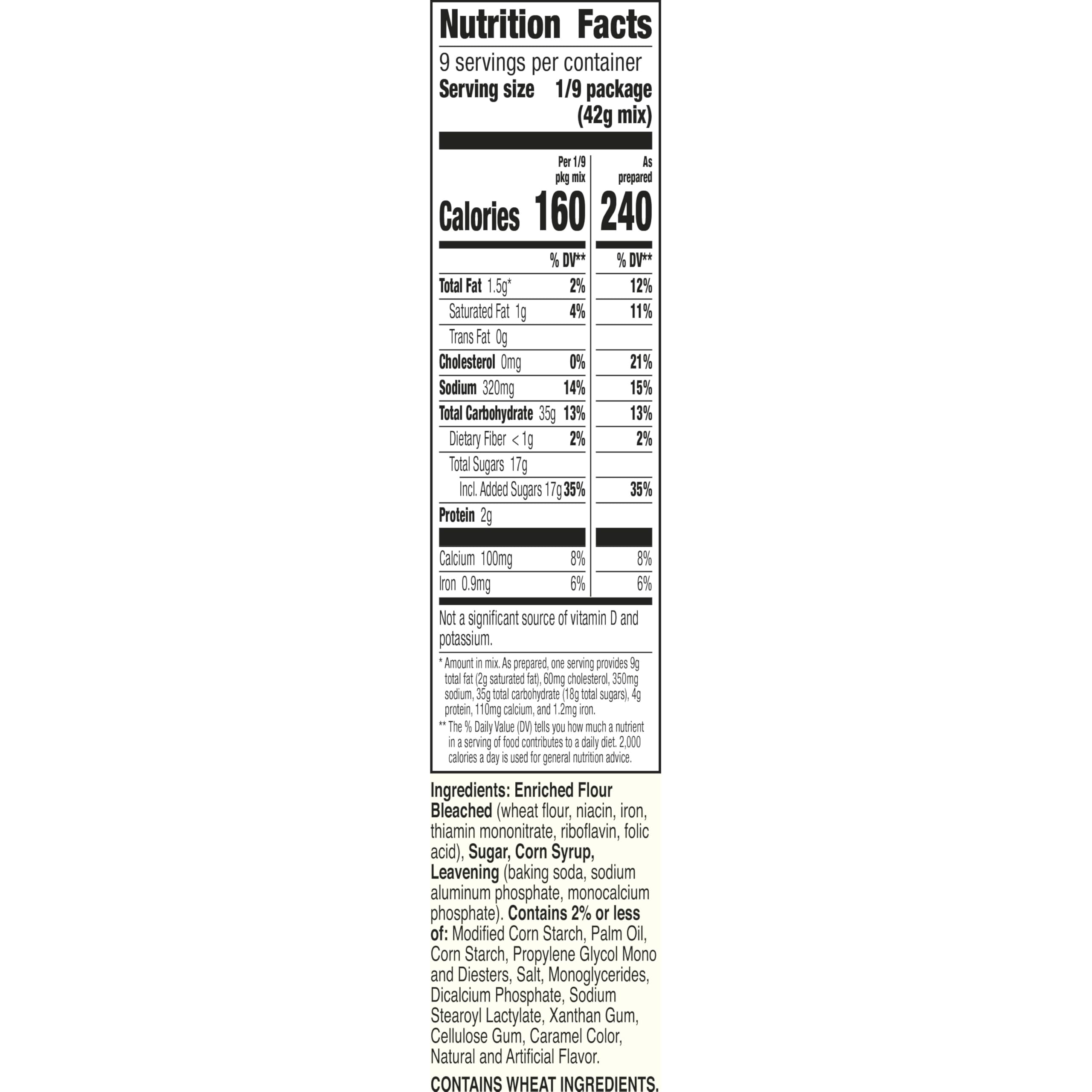 Dry ingredients of Betty Crocker Delights Butter Pecan Cake Mix ready to mix with liquids.