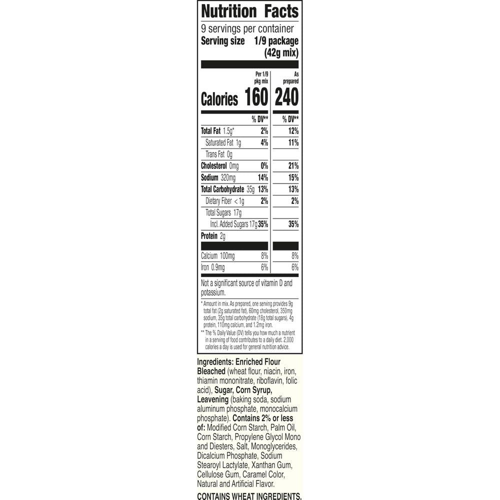 Dry ingredients of Betty Crocker Delights Butter Pecan Cake Mix ready to mix with liquids.