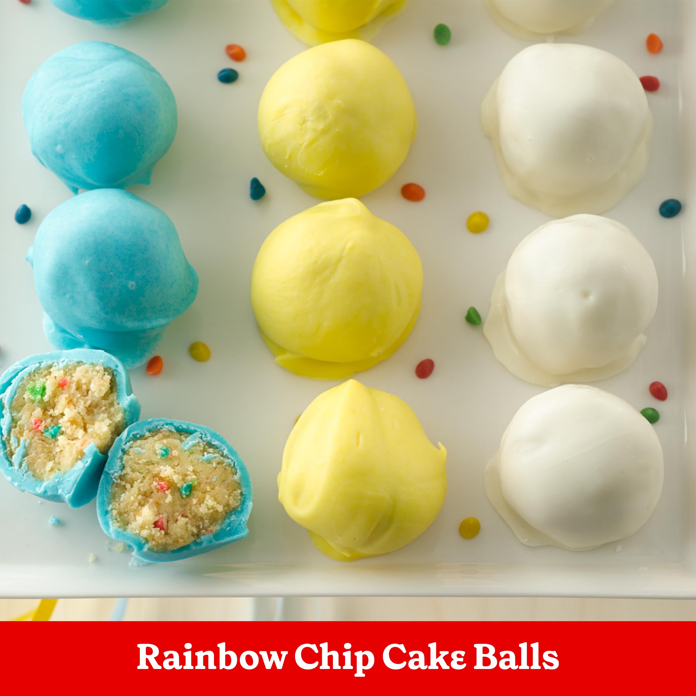 Betty Crocker Delights frosting-ready cake top shown for customization