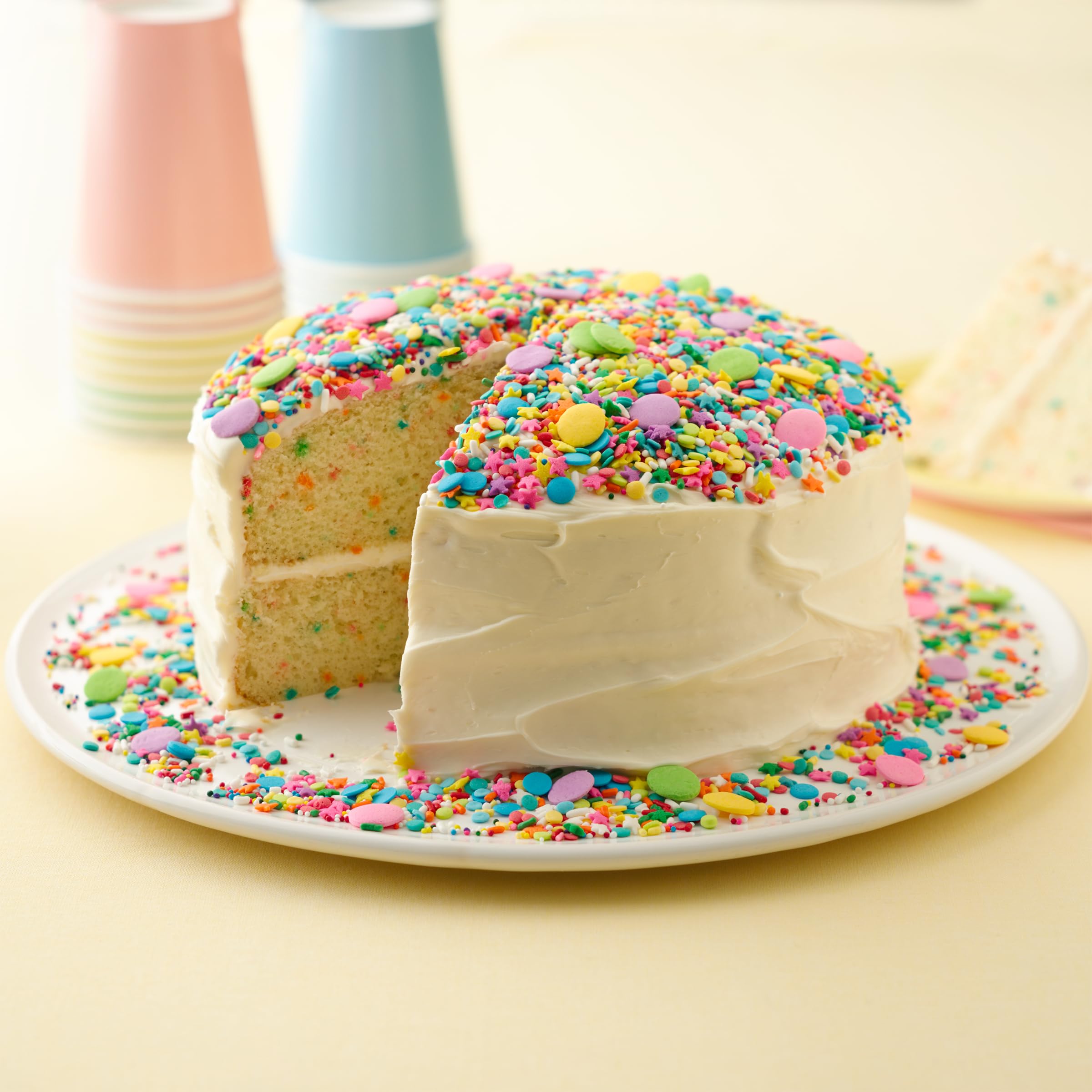 Betty Crocker Delights rainbow chips in mix for festive baking