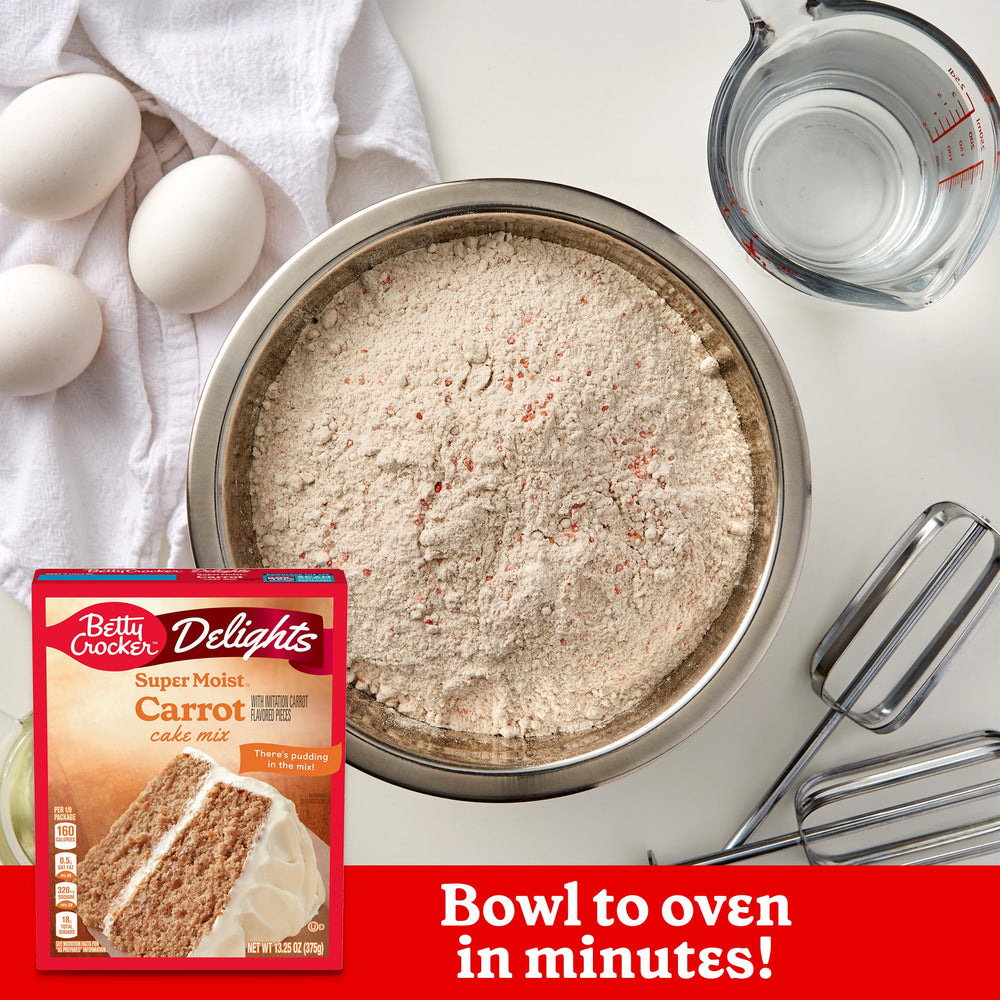 Betty Crocker Delights carrot cake batter ready to bake