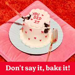 Betty Crocker Delights cake baking in oven for moist crumb