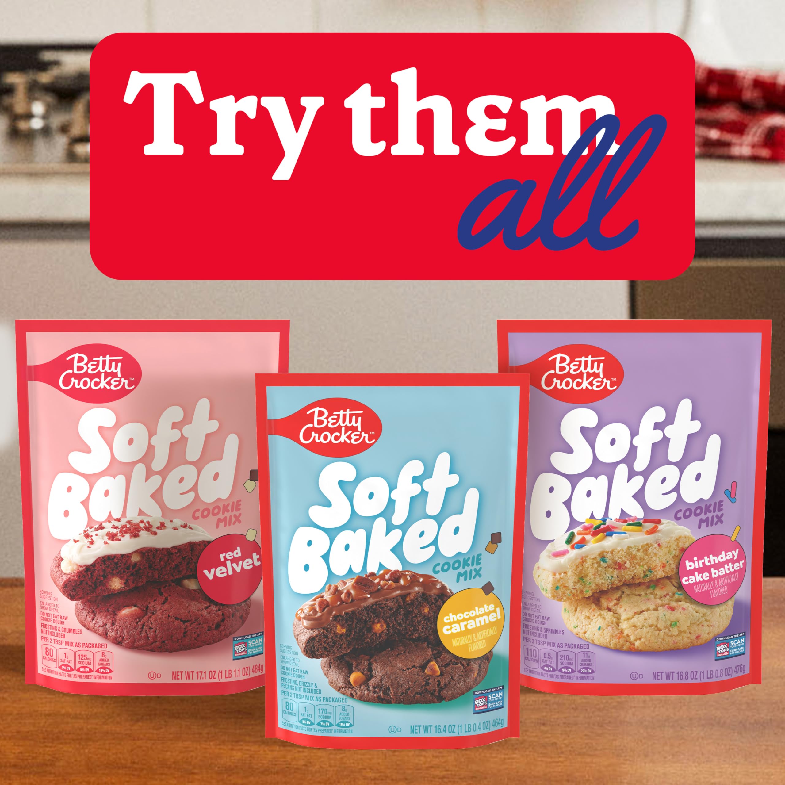 Betty Crocker cookies arranged for a dessert table or gift.