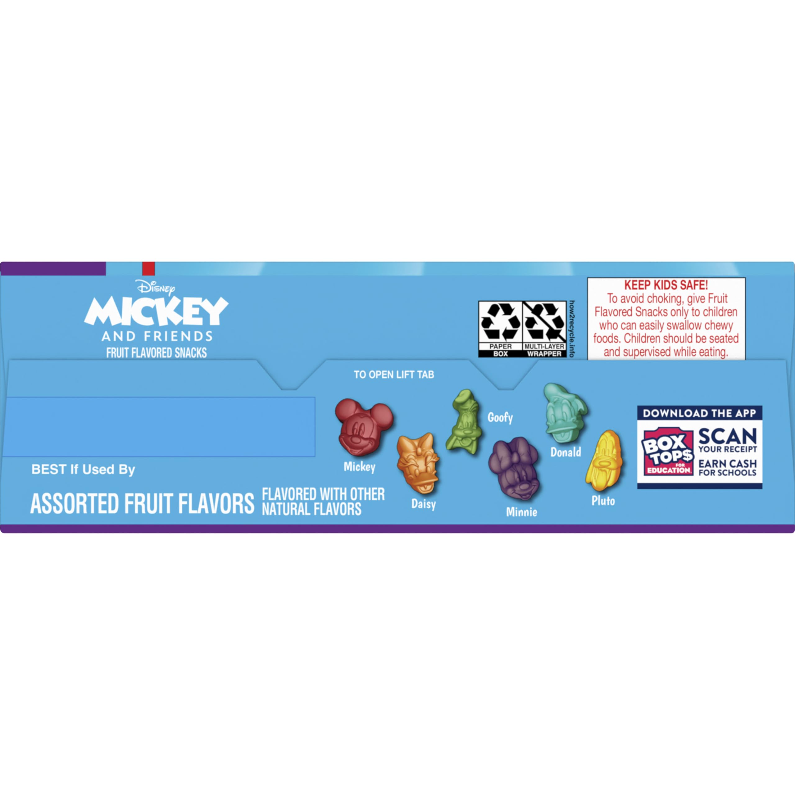 Betty Crocker Mickey fruit snacks value pack with 22 pouches.