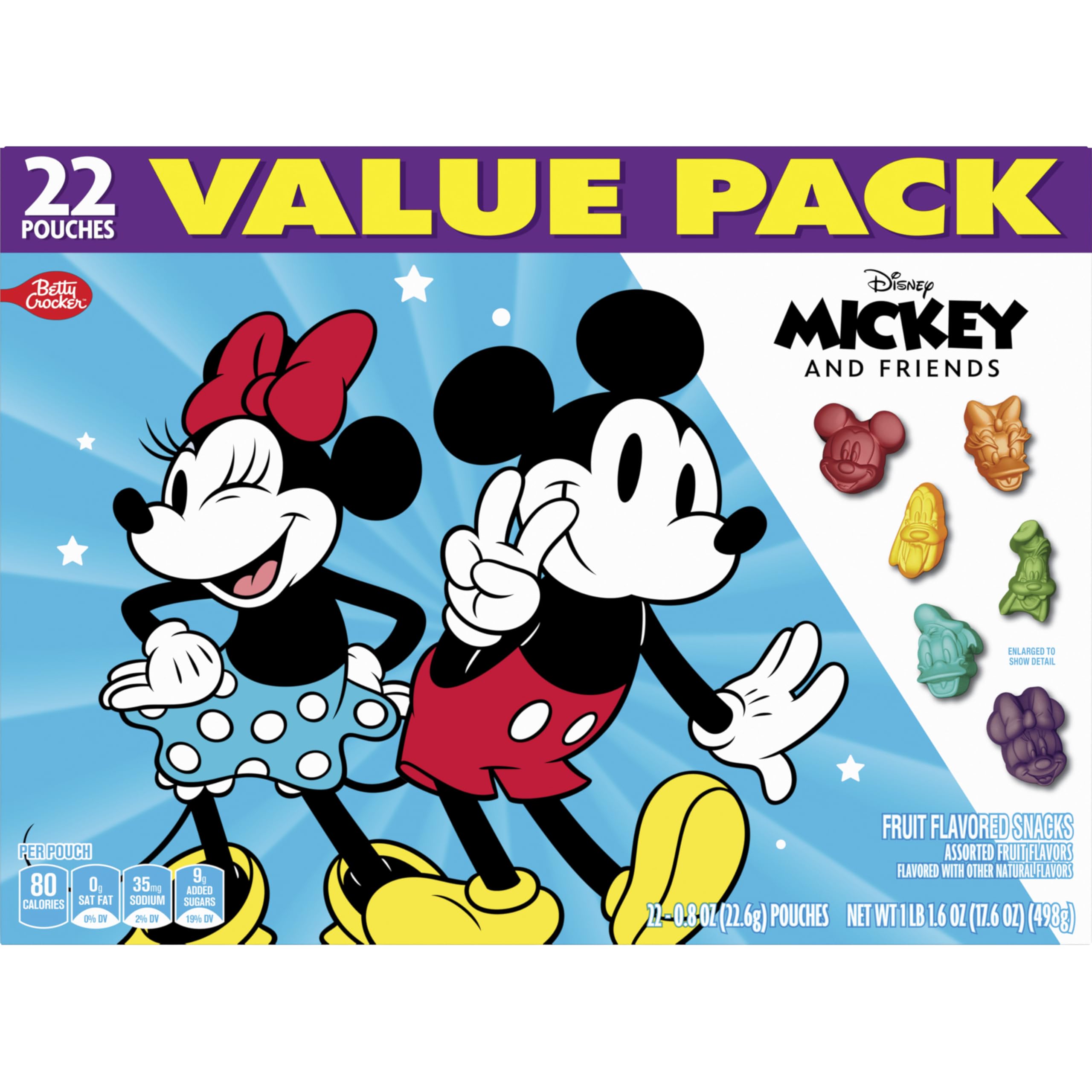 Betty Crocker Mickey snacks gluten-free and convenient.