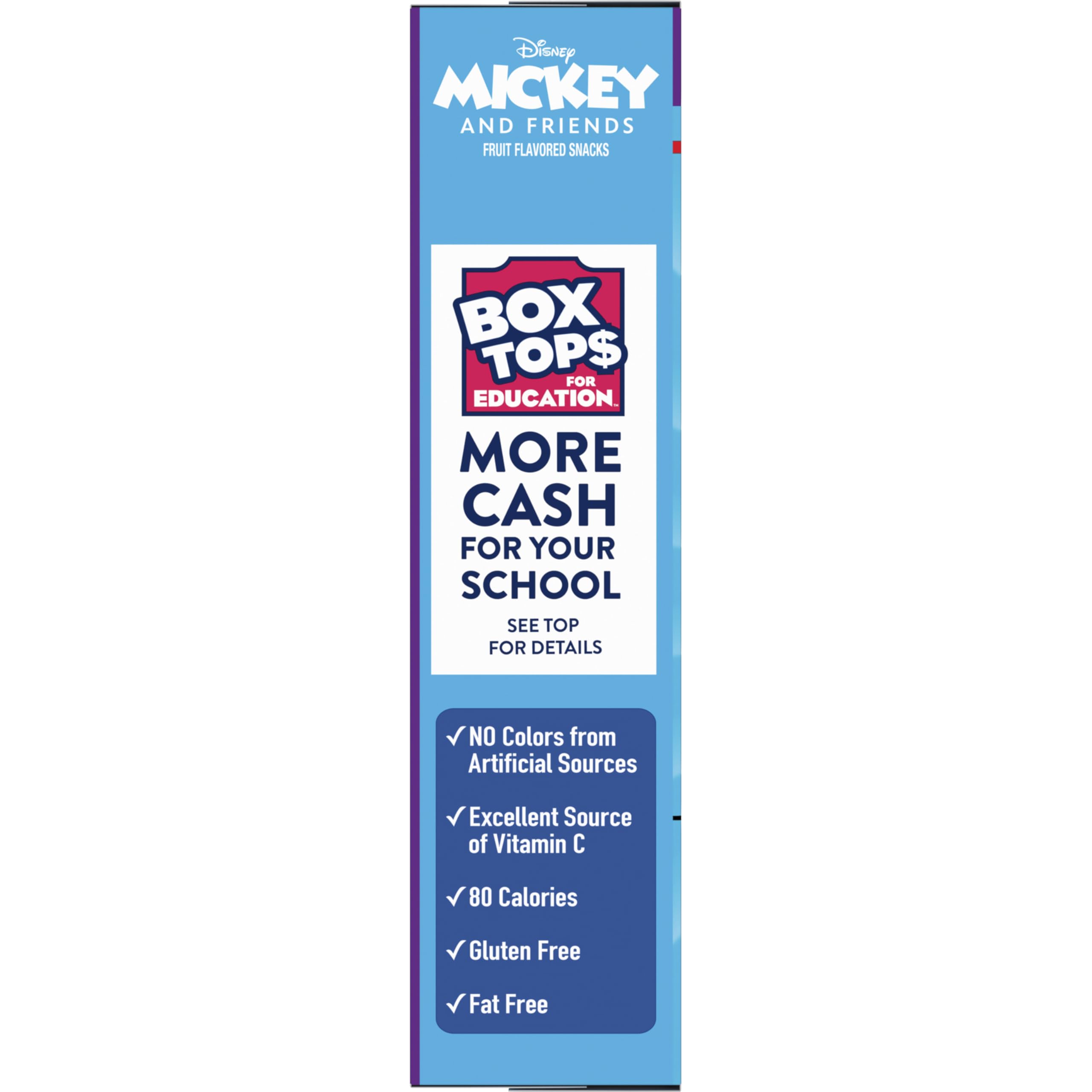 Betty Crocker Mickey fruit snacks provide vitamin C in every serving.